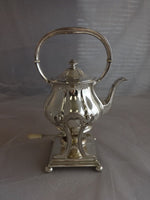 Arthur Stone Sterling Silver Tea Set Tilting Kettle On Cradle w/Tray 7pc #0176