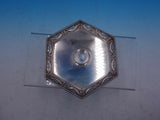 English Silver Tray with Pierced Border and Lion Feet for Inkwell (#4262)