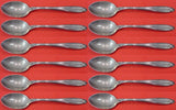 Prelude by International Sterling Silver Demitasse Spoon Set 12 pieces 4 1/8"