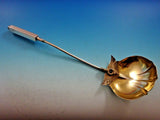 Isis by Gorham Sterling Silver Soup Ladle Gold Washed 3D Figural 12"