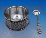 Repousse by Kirk Sterling Silver Salt Dip and Salt Spoon Set 2pc #59A (#8954)
