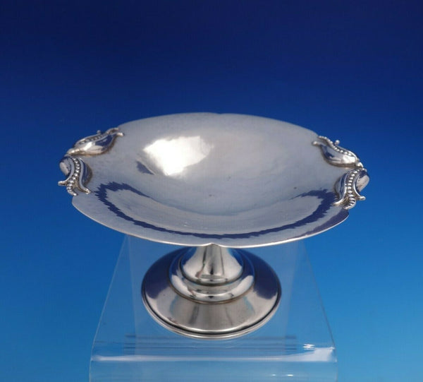 Peapod by Carl Poul Petersen Sterling Silver Compote Handmade w/Pea Pods (#3728)