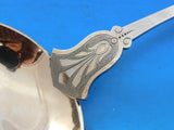 Ram by Schohay and Ludwig Coin Silver Oyster Ladle GW 3-D 11 1/4" Not Scalloped