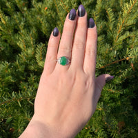 18k White Gold 4.17 Carat A Jadeite Jade and Diamond Ring w/ GIA Report (#J7014)