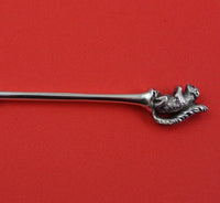 Squirrel by Unknown Coin Silver Nut Pick with 3-D Squirrel on End 4 5/8" Figural