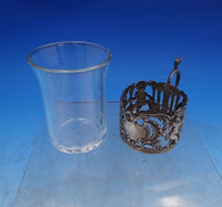 W. Mammatt and Son English Estate Sterling Silver Cup Holder w/Glass Liner #6958