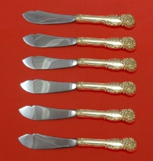 La Reine By Reed and Barton Sterling Silver Trout Knife Set HHWS 6pc Custom