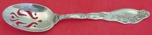 Mille Fleurs by International Sterling Silver Serving Spoon Pierced Fancy 8 1/4"