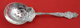 Irian by Wallace Sterling Silver Ice Spoon Pierced with Stars Fleur De Lis 9"