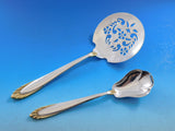 Golden Soleil by Lunt Sterling Silver Flatware Set for 12 Service 86 pieces