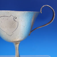 Mount Vernon Sterling Silver Trophy Cup with Handles Hammered #R34 (#8171)