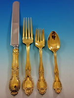 Richelieu by Tiffany Sterling Silver Flatware Set Service 84 pcs Dinner Vermeil