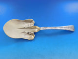 Lap Over Acid Etched Tiffany Sterling Silver Spade Server GW Poinsettia 10 3/8"