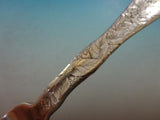 Lap Over Edge Acid Etched by Tiffany Sterling Silver Dinner Fork Sweet Viburnum