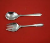 Beaded by Georg Jensen Sterling Silver Salad Serving Set 2pc FH AS Large 10 1/4"