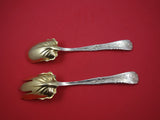 Vine by Tiffany Sterling Silver Salad Set GW 10" Peapod Motif IN TIFFANY BOOK