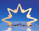 Georg Jensen Gold Plated Place Card Holder Christmas Sunburst Shape (#9244)