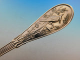 Japanese by Tiffany and Co Sterling Silver Cracker Scoop Rose Gold Fluted 9 1/2"