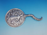 Shiebler Sterling Silver Hand Mirror Crowned Knight Feather Plumes #1535 (#4570)