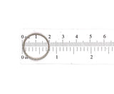 18k White Gold Hand Engraved Wedding Band Ring Jewelry (#J5727)