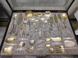 Hyperion by Whiting Sterling Silver Flatware Set Service 193 pc Lg Vintage Chest