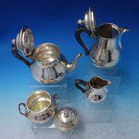 Christofle France Sterling Silver Tea Set 4-piece Beaded (#6314)