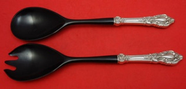 Eloquence by Lunt Sterling Silver Salad Serving Set HH with Ebony 2-Piece 11"
