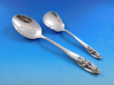 Silver Iris by International Sterling Silver Flatware Set for 8 Service 43 pcs