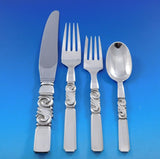 Scroll by Georg Jensen Sterling Silver Flatware Set 12 Service 106 pcs Dinner