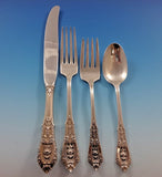 Rose Point by Wallace Sterling Silver Flatware Set Service 24 Pieces