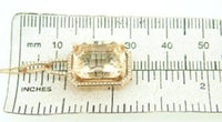 14k Rose Gold 7.60 Carat Genuine Natural Morganite Pendant Custom (#J4570)