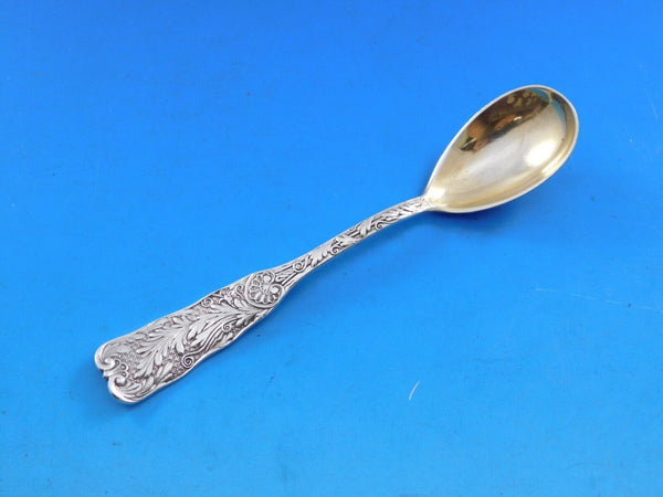 Saint Cloud by Gorham Sterling Silver Egg Spoon Goldwashed 5" Vintage Flatware