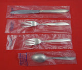 Silver Rhythm by International Sterling Silver Regular Size Setting(s) 4pc New