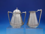 Wave No. 410 by Gorham Coin Silver Sugar & Creamer Early c1850 (#7072)