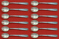 Della Robbia by Alvin Sterling Silver Ice Cream Fork Set of 12pcs 6" Custom Made