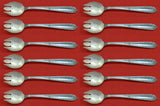 Della Robbia by Alvin Sterling Silver Ice Cream Fork Set of 12pcs 6" Custom Made