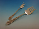 Rose by Stieff Sterling Silver Flatware Set For 8 Service 40 Pieces Repousse