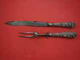 Chrysanthemum by Jacobi & Jenkins Sterling Silver Roast Carving Set 14 1/2"