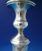 Webster Sterling Silver Candlestick Bright-Cut 12" x 3 1/4" c.1930 (#5644)