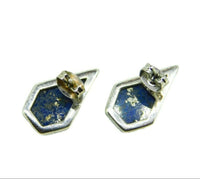 Sterling Intarsia Earrings General Natural Opal Lapis Turquoise (#J4756)