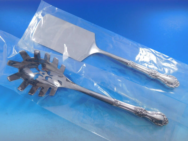 Wild Rose by International Sterling Italian Pasta Server Set 2pc HHWS Custom