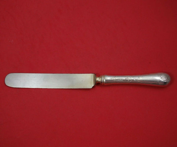 Brite-Cut by Wallace Sterling Silver Dinner Knife with Blunt SP Blade 9 5/8"