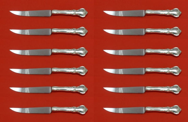 Savannah by Reed and Barton Sterling Silver Steak Knife Set of 12 8 1/2" Custom