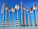 Designer Mixed Stainless Steel Flatware Set #5 Service 44 Pieces Modern Unused