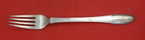 Beaded by Georg Jensen Sterling Silver Luncheon Fork 3 castles 1923  6 3/4"
