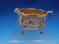 Dresden by Whiting Sterling Silver Sugar and Creamer GW #3338 B Monogram (#8344)