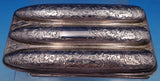 Japanese .950 Silver Cigar Case Bright-Cut 5 5/8" x 3 1/4" x 7/8" (#8310)
