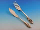 Grande Baroque by Wallace Sterling Silver Flatware Set 12 Service Dinner 54 Pcs