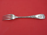 French Silverplate by Unknown Dinner Fork with Iris Pattern 8 1/2" Flatware