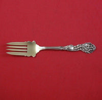 Chrysanthemum by Fessenden Sterling Silver Salad Fork Gold Washed 5 1/4"